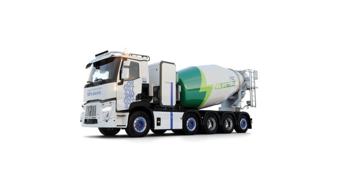 1400x788renault Trucks Elektrikli Beton Mikserini Gorucuye Cikariyor